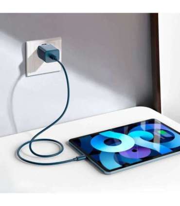 Baseus Super Si Quick Charger 1C 20W with USB-C cable for Lightning 1m (blue)