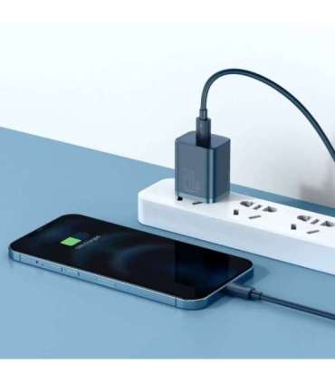 Baseus Super Si Quick Charger 1C 20W with USB-C cable for Lightning 1m (blue)