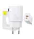 Baseus Compact Quick Charger, USB, USB-C, 20W (white)