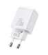 Baseus Compact Quick Charger, USB, USB-C, 20W (white)