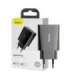 Baseus Speed Mini Quick Charger, USB-C, PD, 3A, 20W (black)