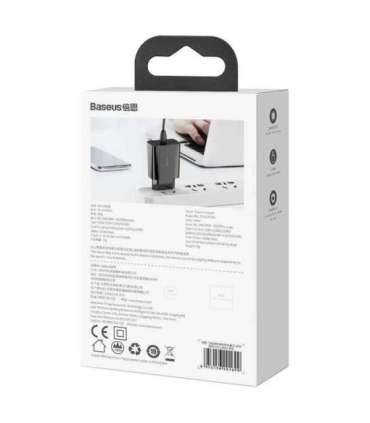 Baseus Speed Mini Quick Charger, USB-C, PD, 3A, 20W (black)