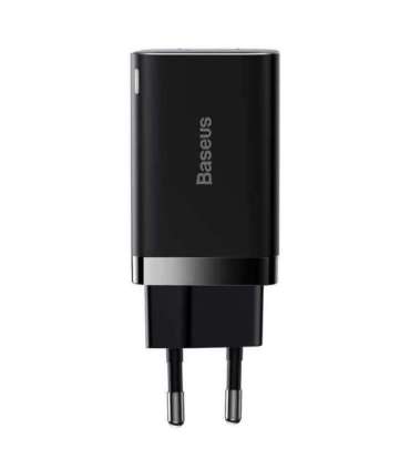 Baseus Super Si Pro Quick Charger USB + USB-C 30W (black)