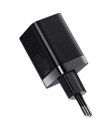 Baseus Super Si Pro Quick Charger USB + USB-C 30W (black)