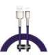 USB cable for Lightning Baseus Cafule, 2.4A, 1m (purple)