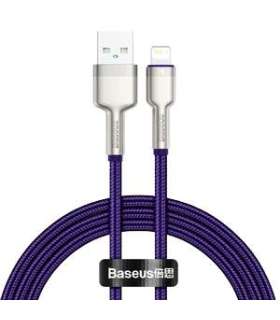 USB cable for Lightning Baseus Cafule, 2.4A, 1m (purple)