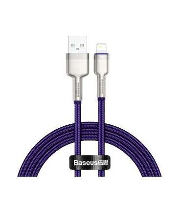 USB cable for Lightning Baseus Cafule, 2.4A, 1m (purple)