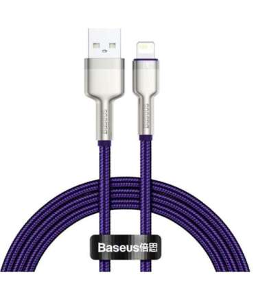 USB cable for Lightning Baseus Cafule, 2.4A, 1m (purple)