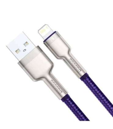 USB cable for Lightning Baseus Cafule, 2.4A, 1m (purple)