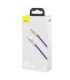 USB cable for Lightning Baseus Cafule, 2.4A, 1m (purple)