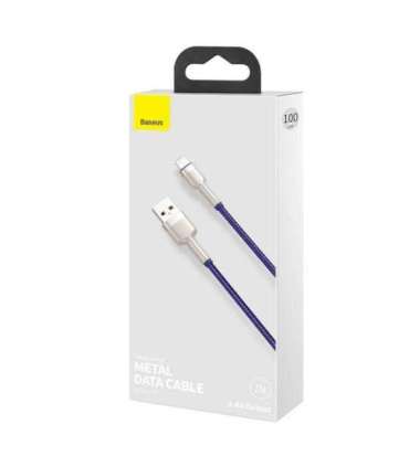 USB cable for Lightning Baseus Cafule, 2.4A, 1m (purple)