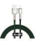 USB cable for Lightning Baseus Cafule, 2.4A, 1m (green)