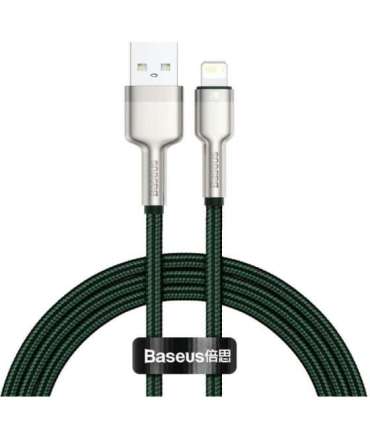 USB cable for Lightning Baseus Cafule, 2.4A, 1m (green)