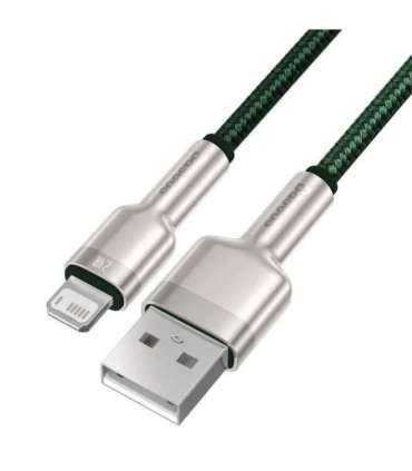 USB cable for Lightning Baseus Cafule, 2.4A, 1m (green)