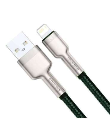 USB cable for Lightning Baseus Cafule, 2.4A, 1m (green)