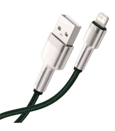 USB cable for Lightning Baseus Cafule, 2.4A, 1m (green)