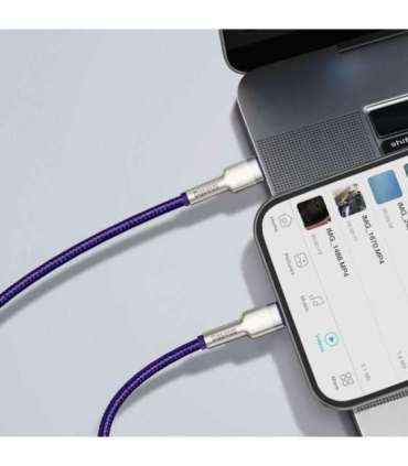 Baseus Cafule Series USB-C cable for Lightning, 20W, 2m (purple)