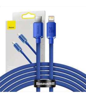 Baseus Crystal Shine cable USB-C to Lightning, 20W, PD, 2m (blue)