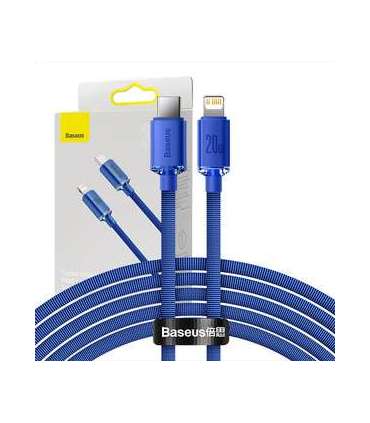 Baseus Crystal Shine cable USB-C to Lightning, 20W, PD, 2m (blue)