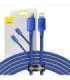 Baseus Crystal Shine cable USB-C to Lightning, 20W, PD, 2m (blue)