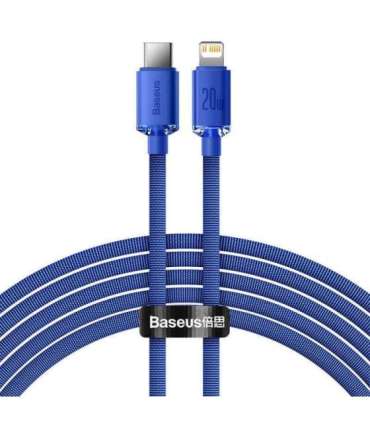 Baseus Crystal Shine cable USB-C to Lightning, 20W, PD, 2m (blue)