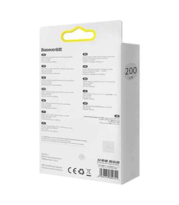 Baseus Crystal Shine cable USB-C to Lightning, 20W, PD, 2m (blue)