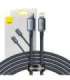 Baseus Crystal Shine cable USB-C to Lightning, 20W, PD, 2m (black)