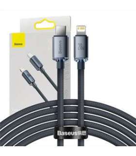Baseus Crystal Shine cable USB-C to Lightning, 20W, PD, 2m (black)