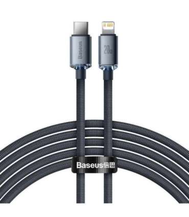 Baseus Crystal Shine cable USB-C to Lightning, 20W, PD, 2m (black)