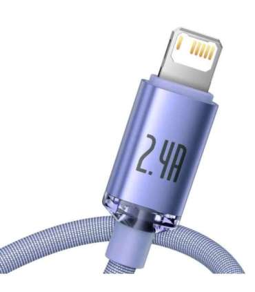 Baseus Crystal Shine cable USB to Lightning, 2.4A, 2m (purple)