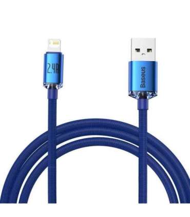Baseus Crystal Shine cable USB to Lightning, 2.4A, 2m (blue)