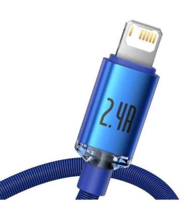 Baseus Crystal Shine cable USB to Lightning, 2.4A, 2m (blue)