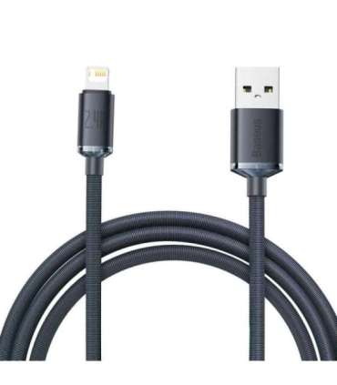 Baseus Crystal Shine cable USB to Lightning, 2.4A, 2m (black)