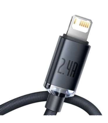 Baseus Crystal Shine cable USB to Lightning, 2.4A, 2m (black)