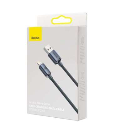 Baseus Crystal Shine cable USB to Lightning, 2.4A, 2m (black)
