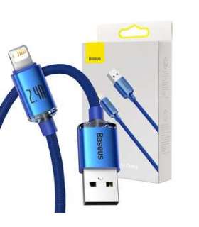 Baseus Crystal Shine cable USB to Lightning, 2.4A, 1.2m (blue)