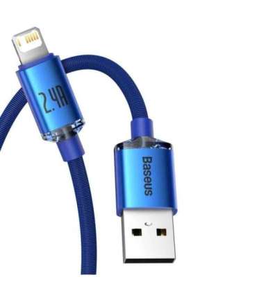 Baseus Crystal Shine cable USB to Lightning, 2.4A, 1.2m (blue)