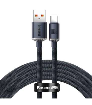 Baseus Crystal Shine cable USB to USB-C, 100W, 2m (black)