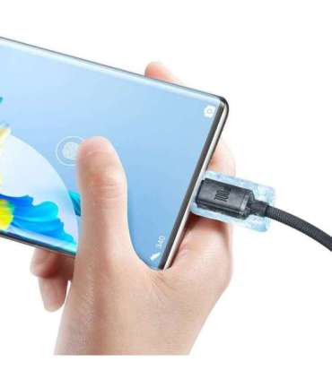 Baseus Crystal Shine cable USB to USB-C, 100W, 2m (black)