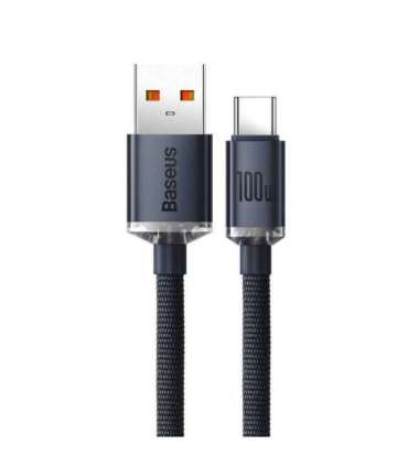 Baseus Crystal Shine cable USB to USB-C, 100W, 2m (black)