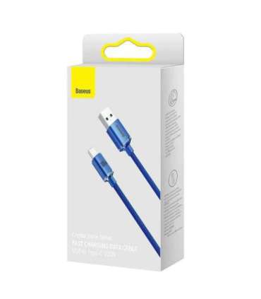 Baseus Crystal Shine cable USB to USB-C, 100W, 2m (blue)
