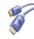 Baseus Crystal cable USB-C to Lightning, 20W, PD, 2m (violet)