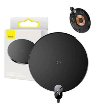 Inductive wireless charger Baseus Digital LED  15W (black)