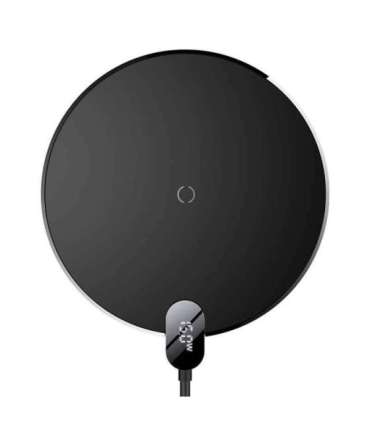 Inductive wireless charger Baseus Digital LED  15W (black)