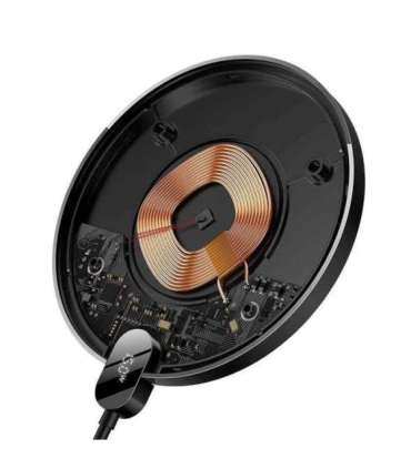 Inductive wireless charger Baseus Digital LED  15W (black)