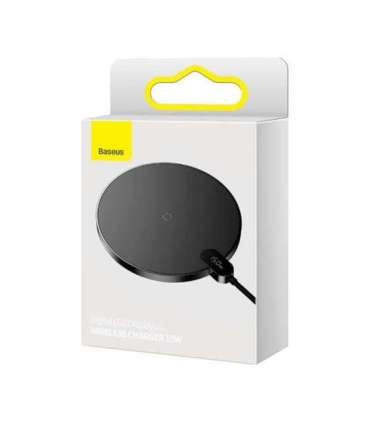 Inductive wireless charger Baseus Digital LED  15W (black)