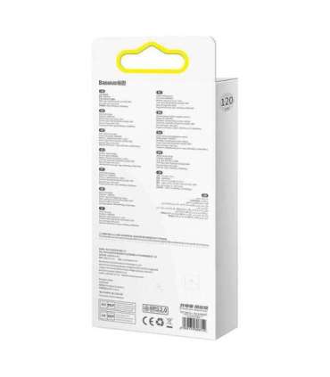 3in1 USB cable Baseus Flash Series, USB-C + micro USB + Lightning, 100W, 1.2m (black)