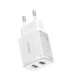 Baseus Compact Quick Charger, 2x USB, 10.5W (white)