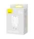 Baseus Compact Quick Charger, 2x USB, 10.5W (white)