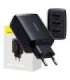 Baseus Compact Quick Charger, 3x USB, 17W (Black)